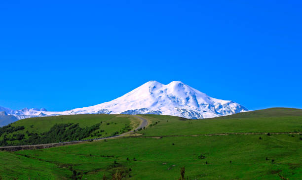 istock Elbrus mountain is highest peak of Europe 1034743144