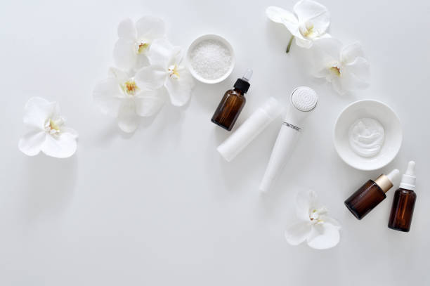 istock Spa background with facial massage and cleaning gadget 1034746746