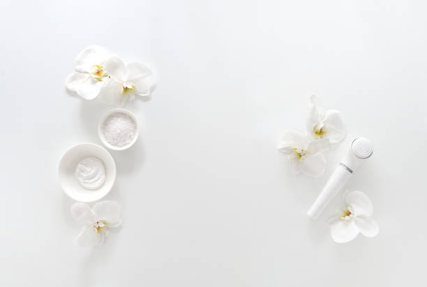 istock Spa background with facial massage and cleaning gadget 1034746768
