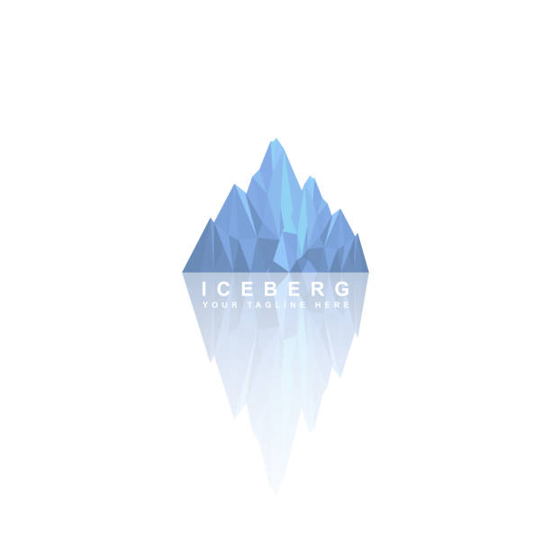 ilustrações, clipart, desenhos animados e ícones de projeto vector de iceberg - iceberg ice mountain arctic