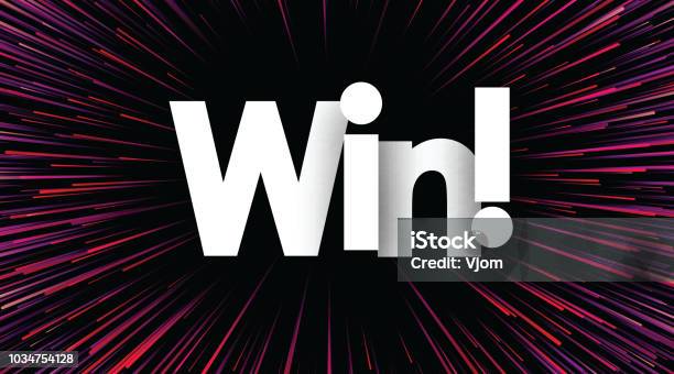 Win Background Rjp Win Poster With Colorful Firework Stock Illustration - Download Image ...