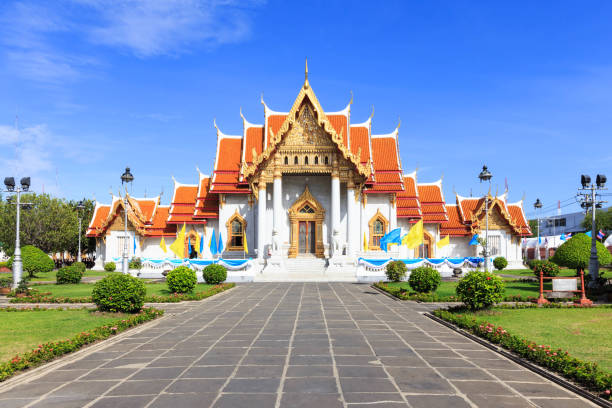 istock Wat Benchamabophit or Marble Temple in Bangkok, Thailand 1034758042