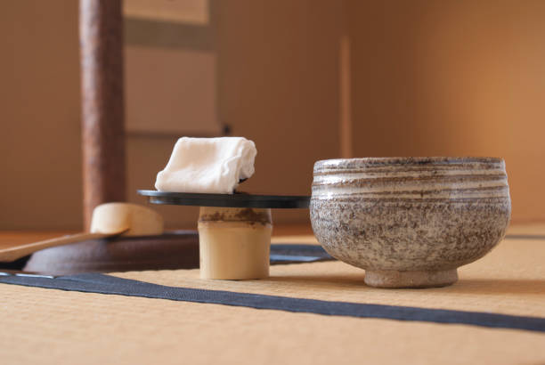 istock Japanese tea ceremony utencils 1034761036