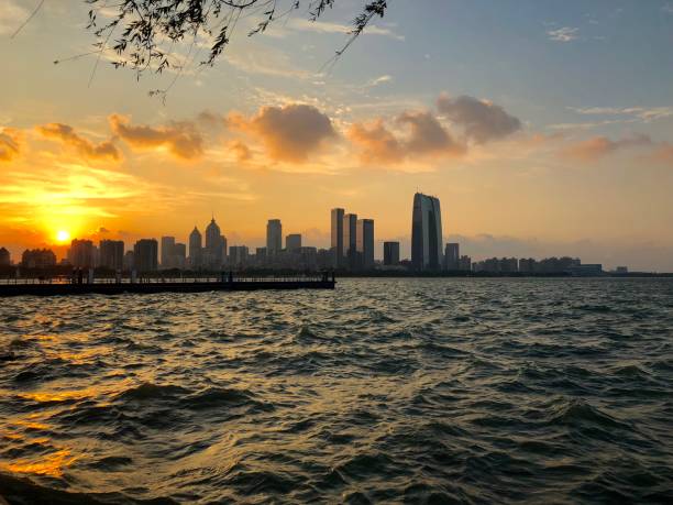 istock Suzhou City Seaside Park Sunset 1034765962