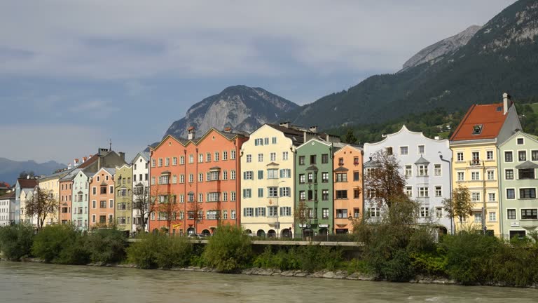 Timelapse Innsbruck cityscape, Austria