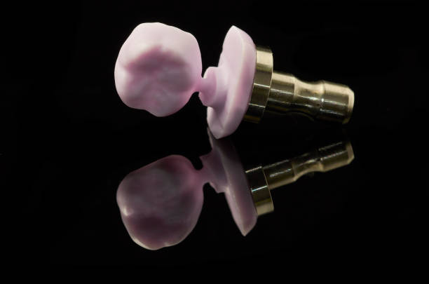 istock Molar of lithium Disilicate glass-ceramic block for the CAD CAM technology. 1034787050