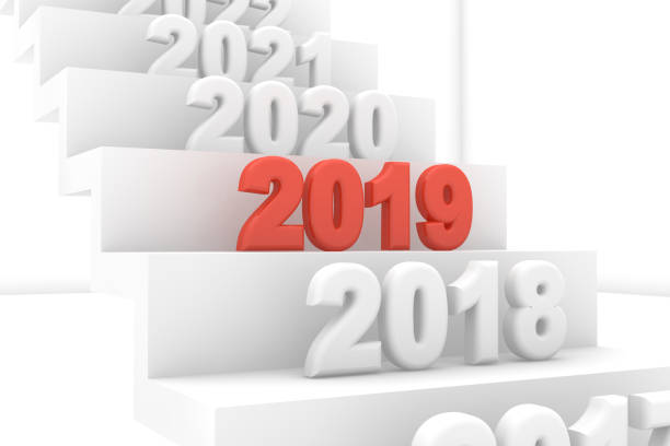 istock 2019 New Year text on ladder 1034794312