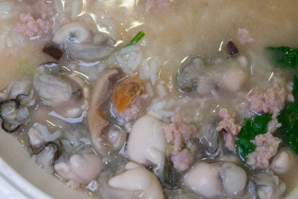 istock Chiu Chow style congee with oysters and minced pork 1034795568