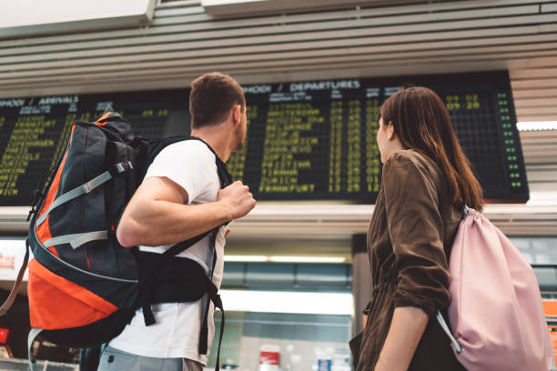 istock Airport timeline board 1034849316