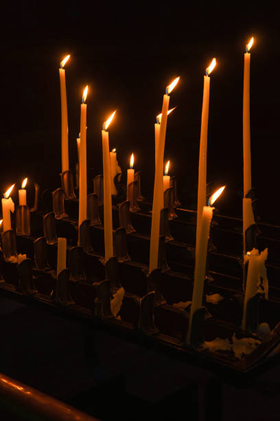 istock High candles in catholic cathedral 1034858208