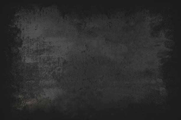 istock Black grunge background.  Blackboard. Chalkboard. Dark Dust and  Distress Background with scratches.
