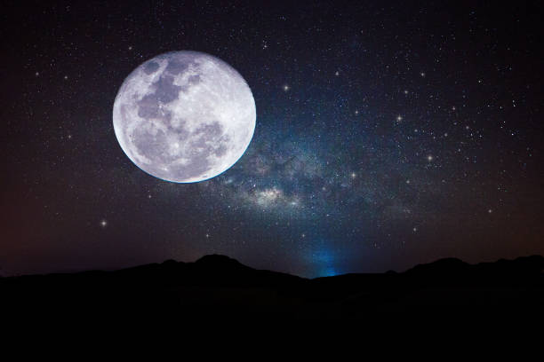 istock Full Moon or Super moon / The Moon is the fifth-largest natural satellite in the Solar System, and the largest among planetary satellites relative to the size of the planet that it orbits 1034864022