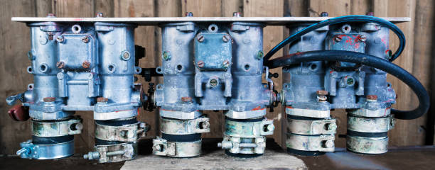 istock Carburator.Engine of the old car 1034867424