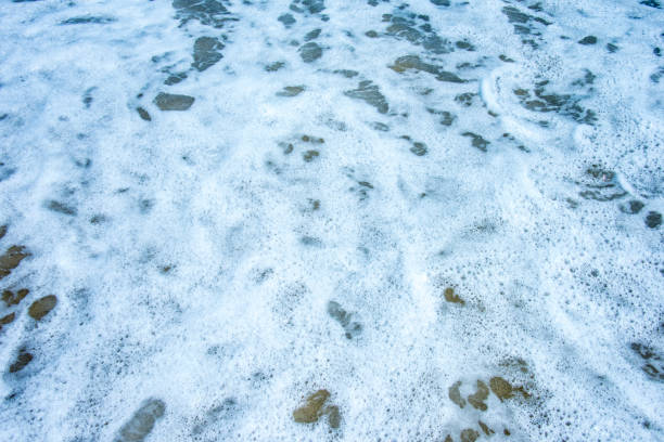 istock Soft wave of ocean on the sandy beach 1034867754