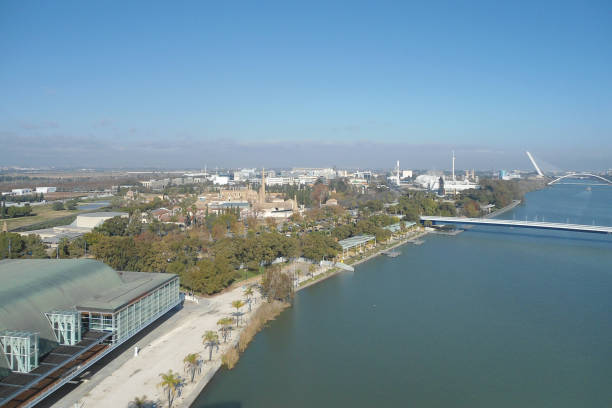 istock Panoramic View of Guadalquivir river in Sevilla 1034869024