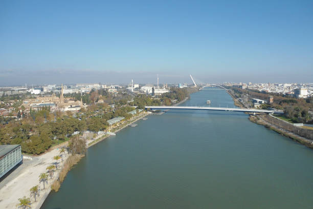 istock Panoramic View of Guadalquivir river in Sevilla 1034869594