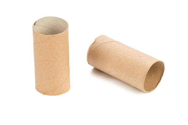istock Empty toilet paper on white background 1034890678