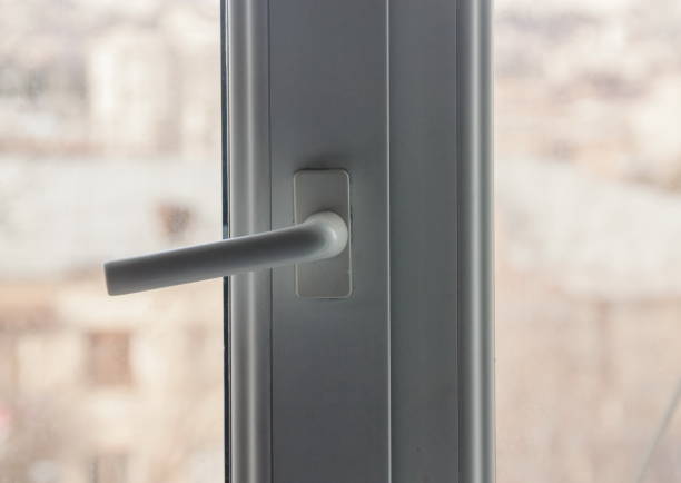 istock Close-Up Of Closed Door With White Handle 1034902488