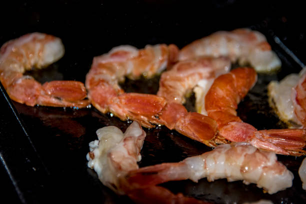 istock Delicious prawn on grill 1034911986
