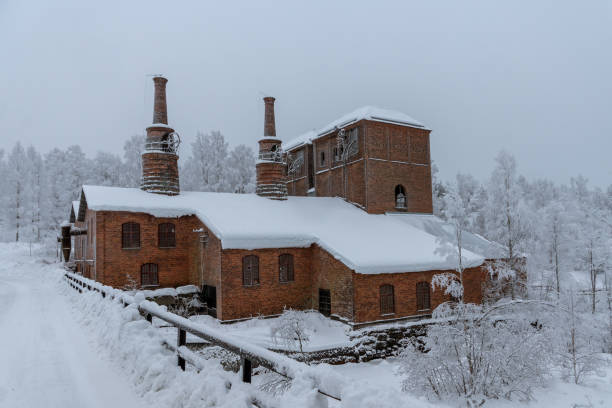 istock Old closed down steel mill in Sweden 1034915444