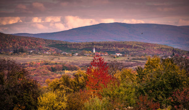istock Autumn in the village 1034916634