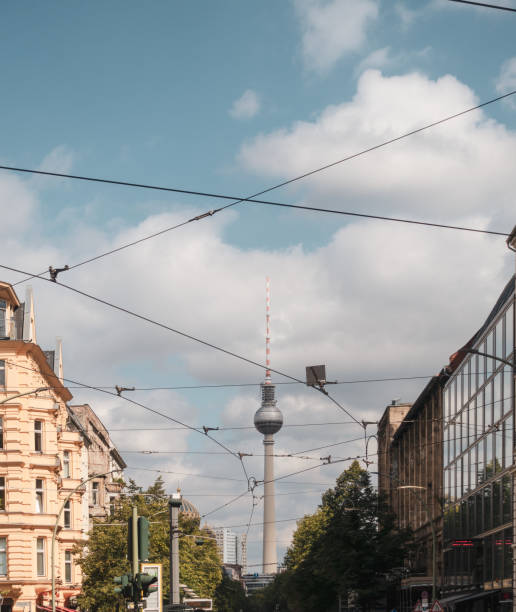 istock Tram cables and TV tower in Berlin 1034920202