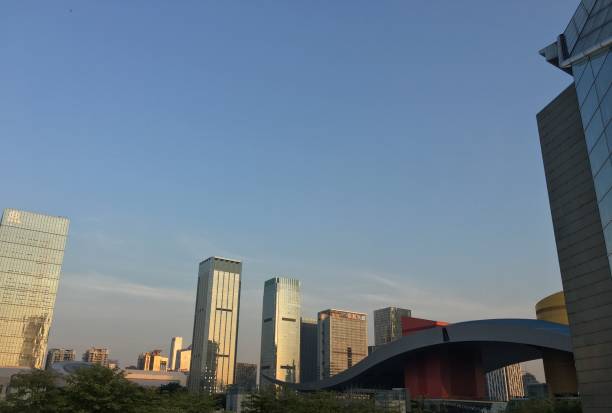 istock Downtown Shenzhen under the sunset glow (HDR) 1034925088