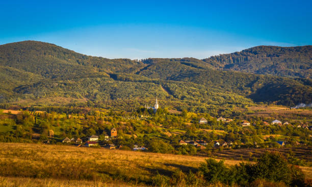 istock Autumn in the village 1034935200