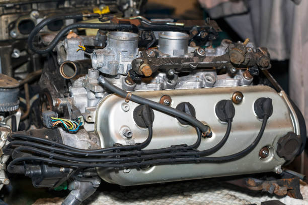 istock Preparation of four throttle intake 1034938296