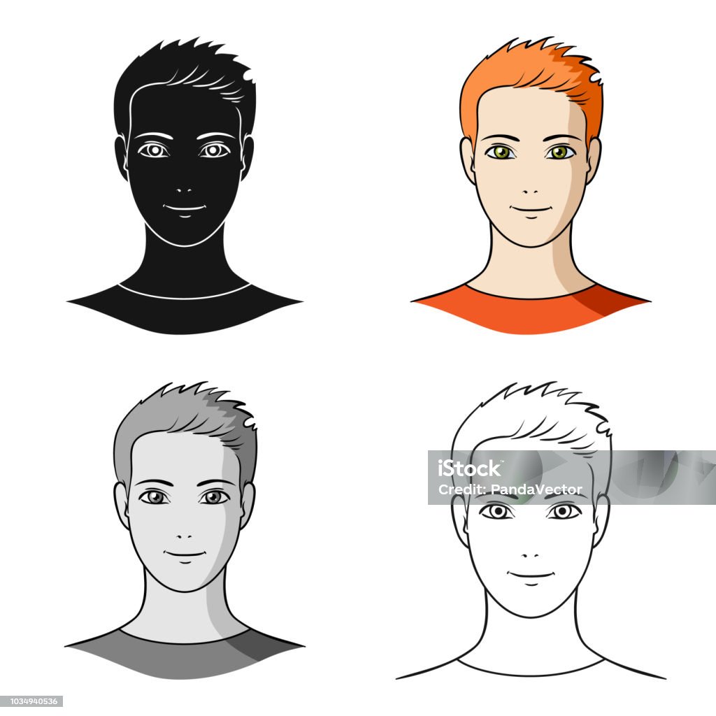 Ilustración de Avatar De Un Hombre Con Pelo Naranja Avatar Y La Cara Solo  Icono En La Web De Dibujos Animados Estilo Vector Símbolo Stock De  Ilustración y más Vectores Libres de