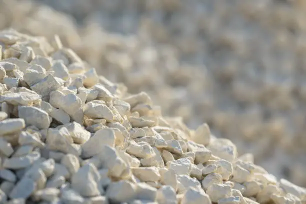 Photo of Breakstone background. Road gravel.