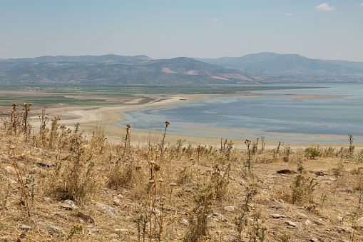 a view of the Marmara Lake and countryside in western Turkey