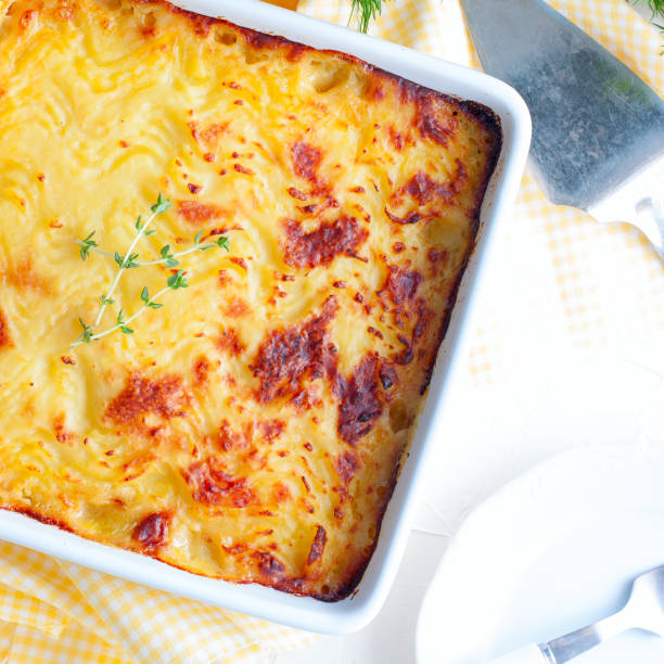 istock Home potato gratin, top view, square.Traditional shepherd pie. 1034964672