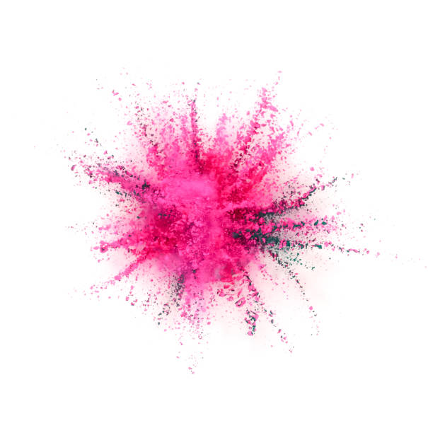 istock Coloured powder explosion isolated on white background 1034979864