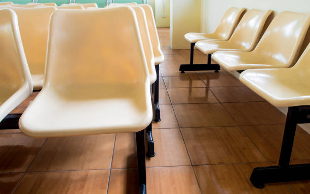 istock Empty chairs that nobody sit in the seminar room 1034987864