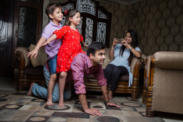 Daughter, Domestic Room, Family, Home Interior, House