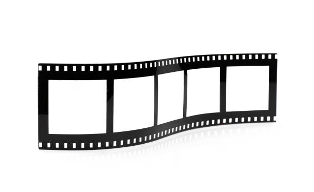 istock Old empty photo frame film roll mock up 1034999810