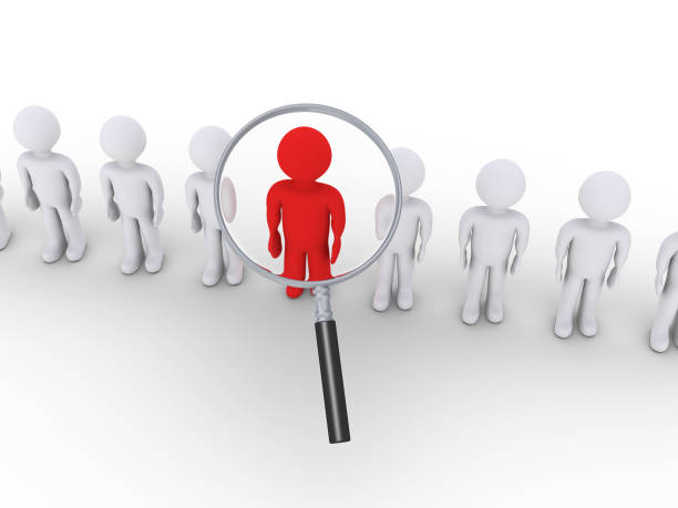 istock Magnifier focuses on the leader 1035027248