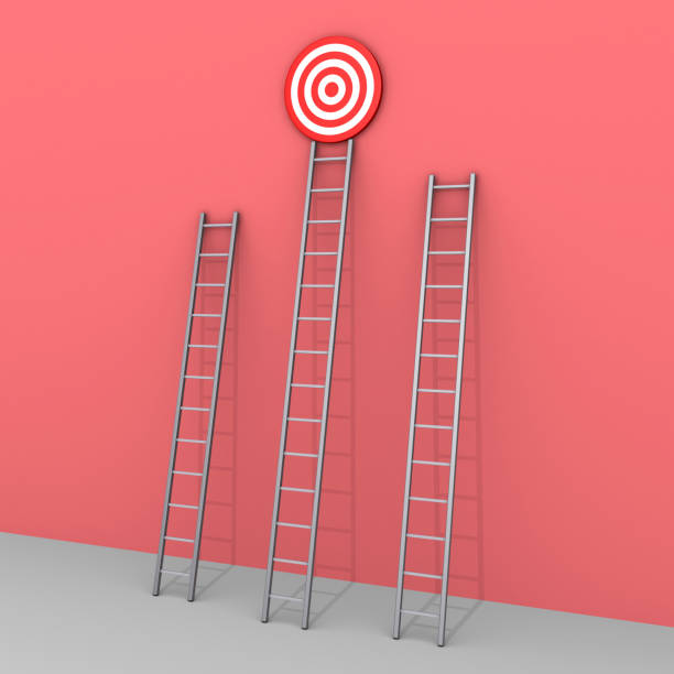 istock Three ladders but only one leads to success 1035030590
