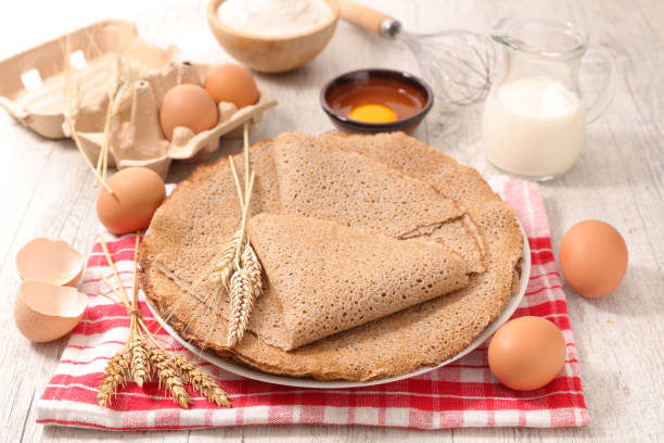 istock buckwheat crepe and ingredient 1035038262