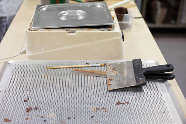 istock Making chocolate. Chocolate factory. 1035048516