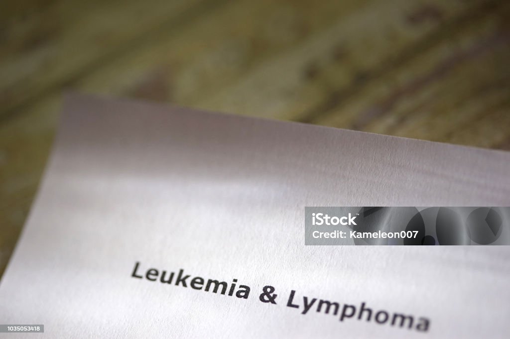 Leukemia close up shot of leukemia Banner - Sign Stock Photo