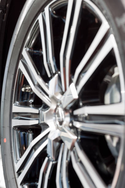 istock The wheel disk of a new modern car. 1035054216