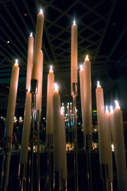istock Candles with Wedding Birthday Decoration. 1035065800