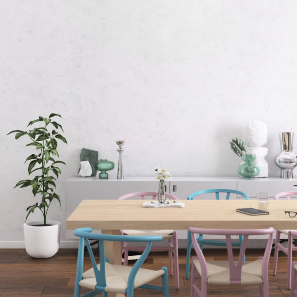 istock Nordic style apartment dining room 1035072506