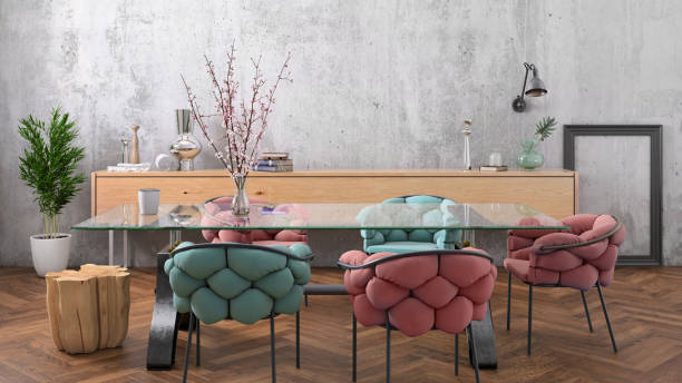istock Nordic style apartment dining room 1035072512