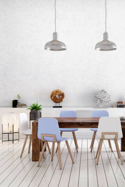 istock Nordic style apartment dining room 1035072528