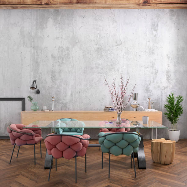 istock Nordic style apartment dining room 1035072534