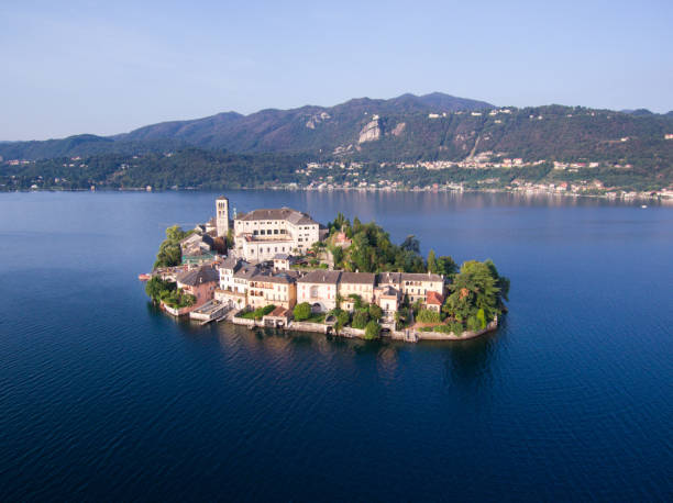 istock Morning light touching the famous Isola San Giulio 1035072828