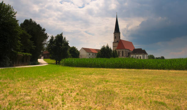 istock Catholic church at Kirchdorf am Inn, Upper Austria 1035072912